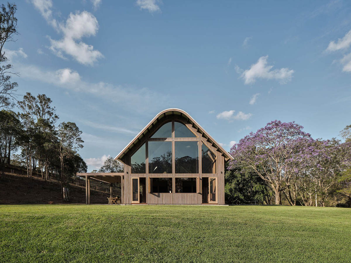 pignon vitré maison d'architecte