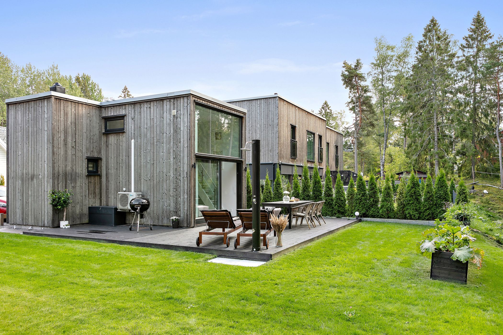 façade maison en bois