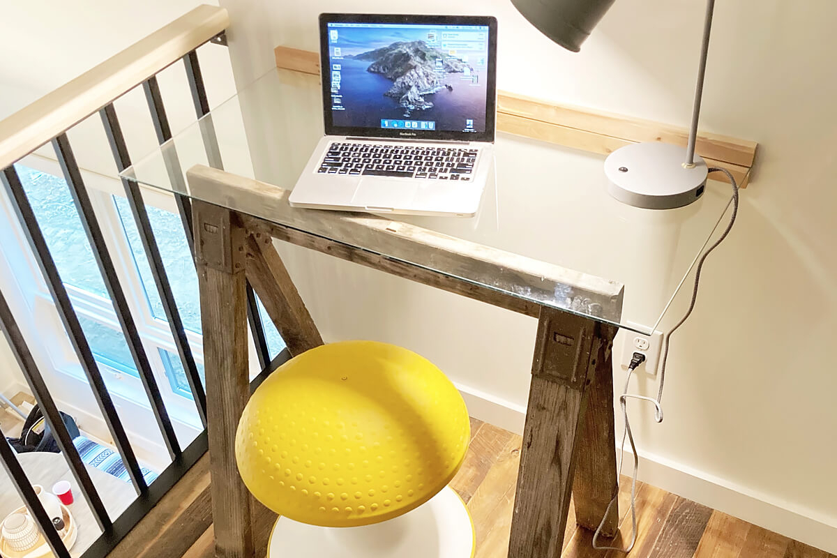 espace bureau sur mezzanine