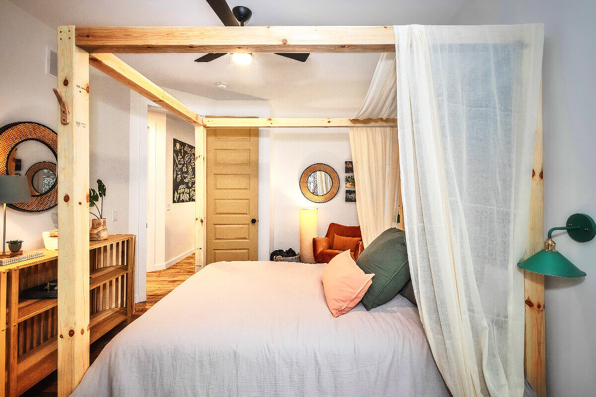 chambre maison en bois