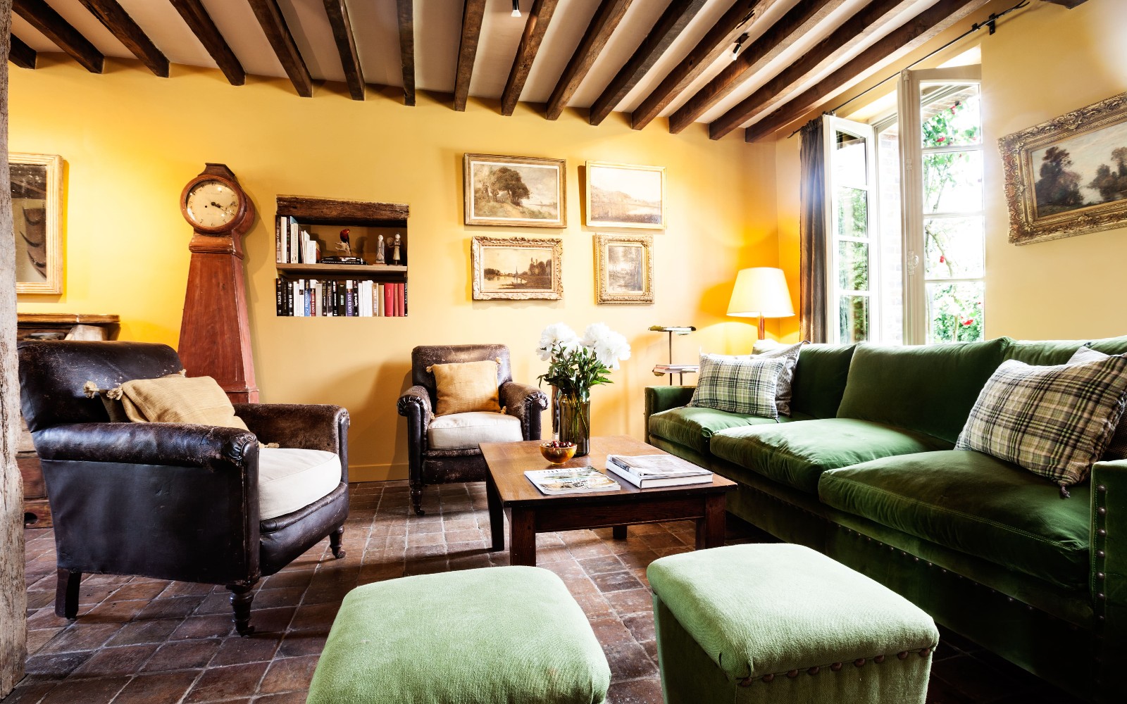 salon décoration rustique
