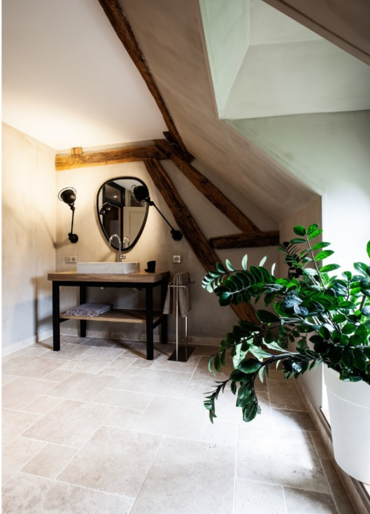 salle de bain décoration rustique