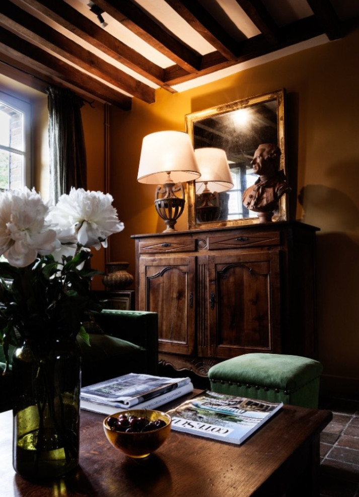 salon décoration rustique