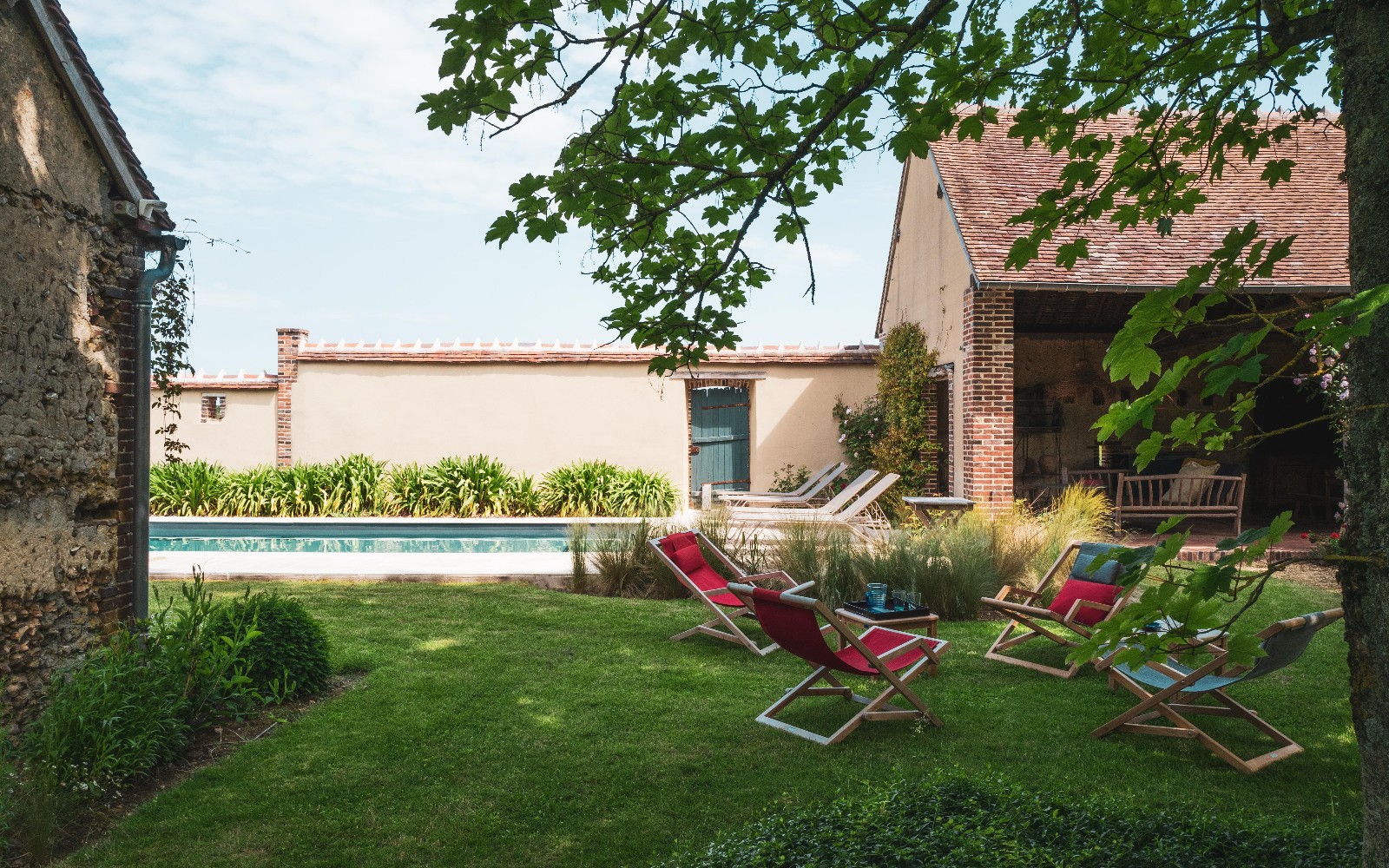 maison de campagne avec piscine