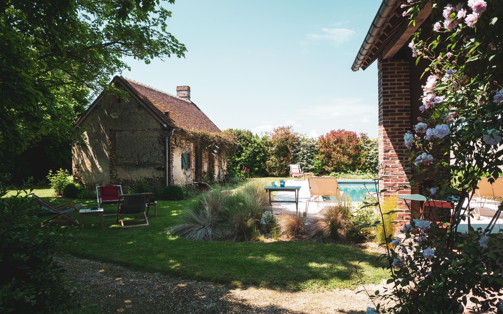 maison de campagne avec piscine