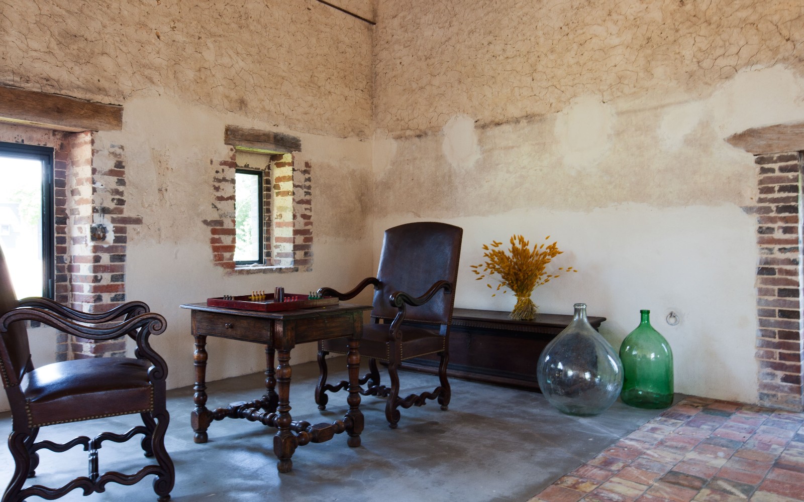 salon décoration rustique