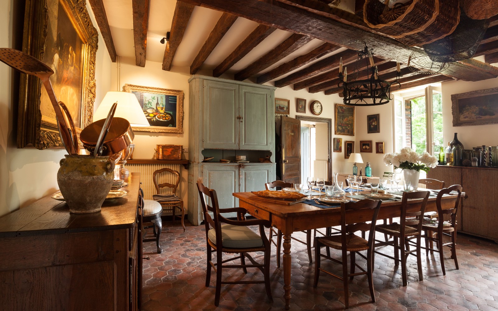 salle à manger décoration rustique