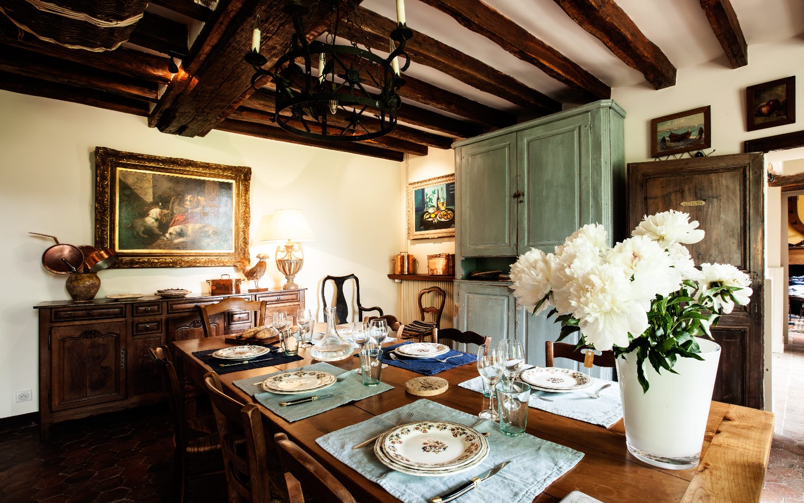 salle à manger décoration rustique