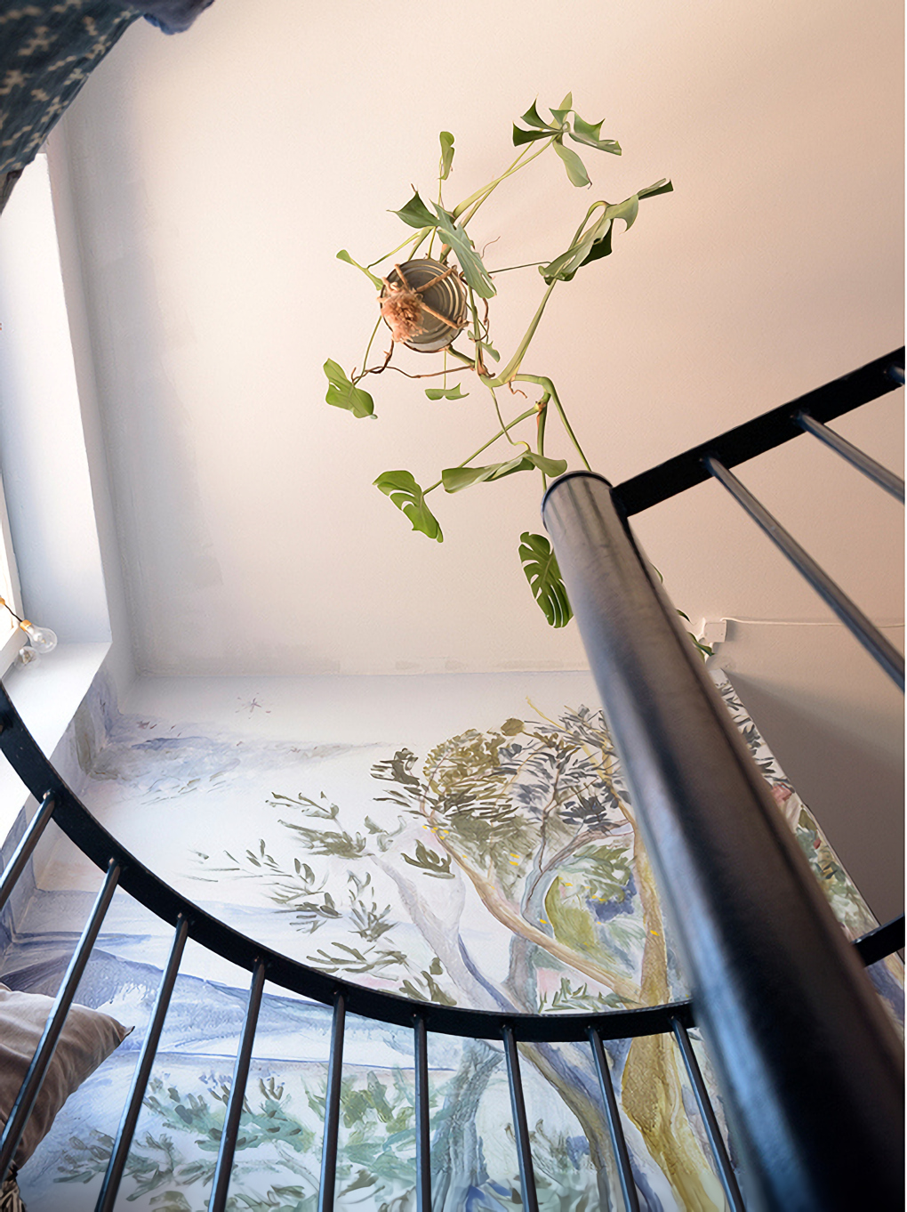 escalier avec fresque murale escalier avec fresque murale