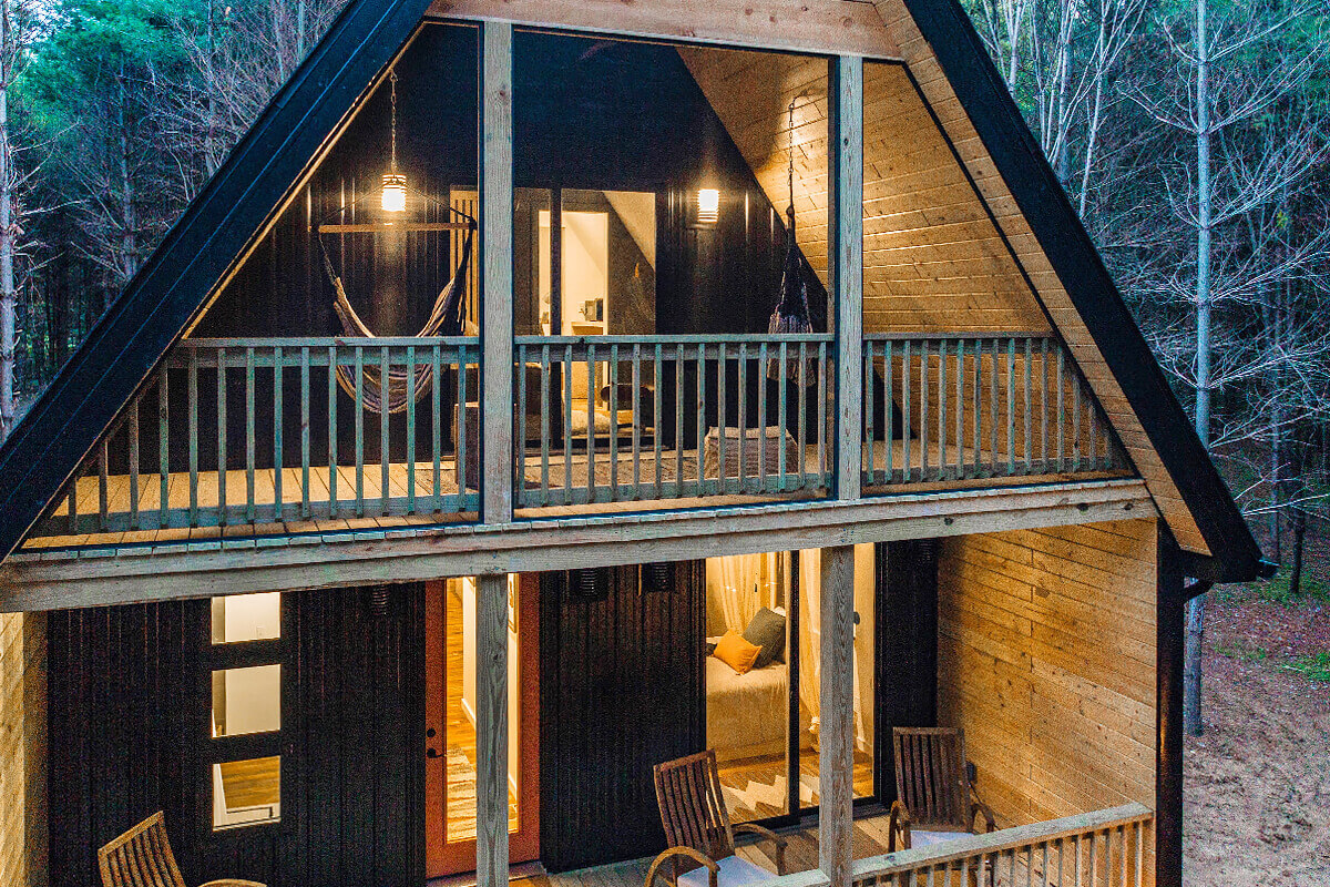 façade maison en bois
