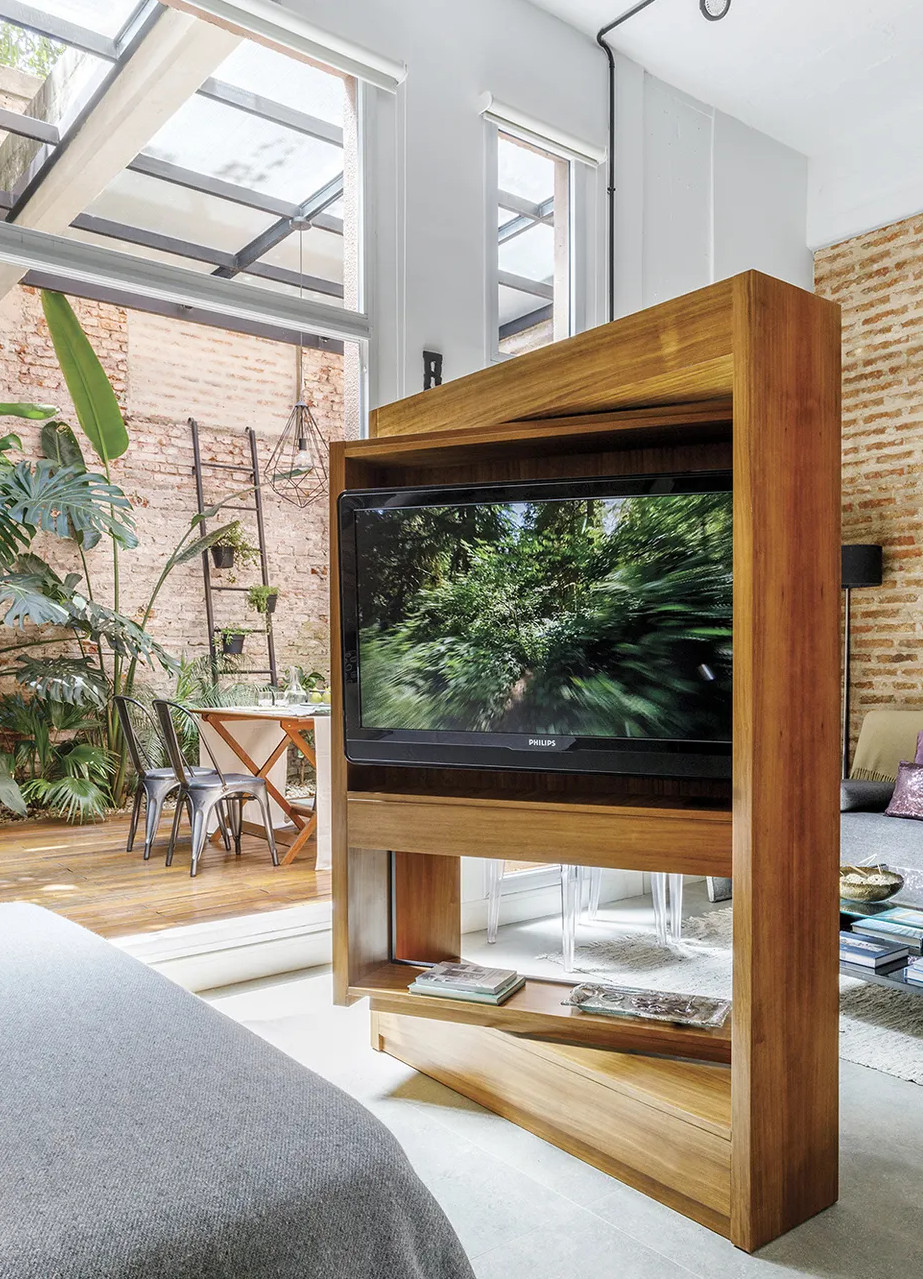 meuble télévision double face