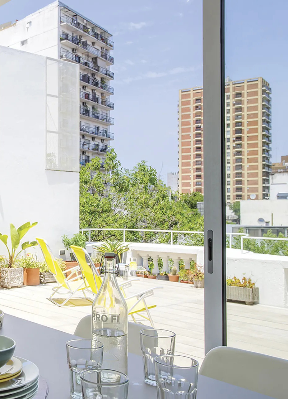 terrasse sur le toit loft