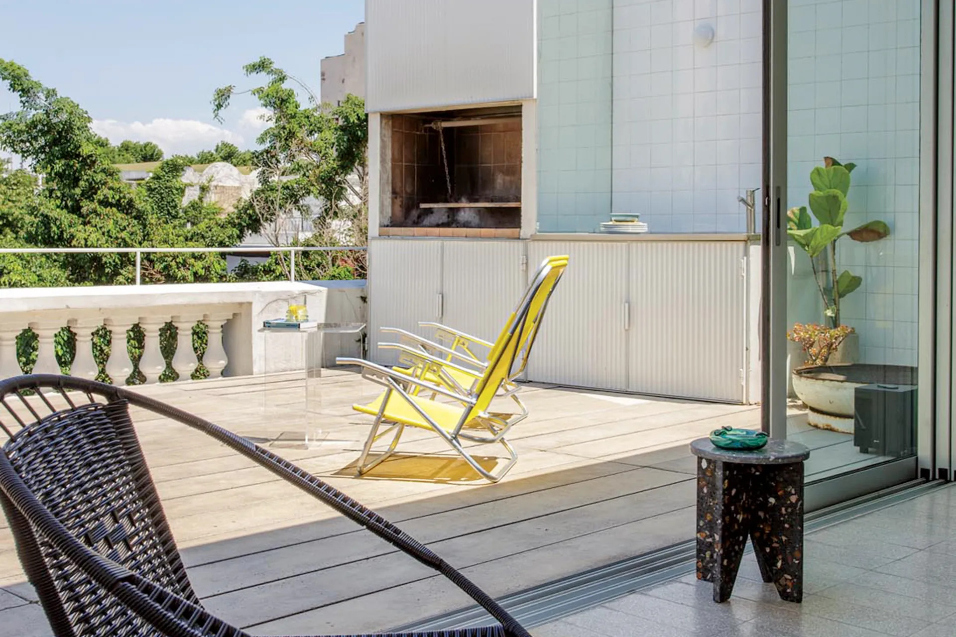 terrasse sur le toit loft