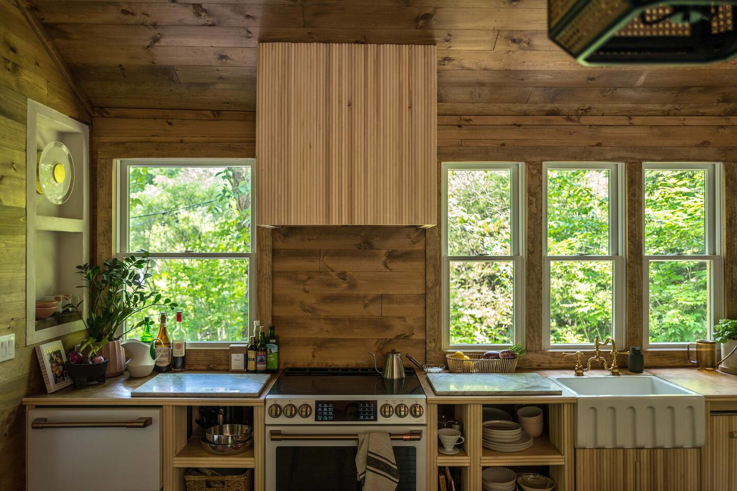 cuisine cabane en bois 