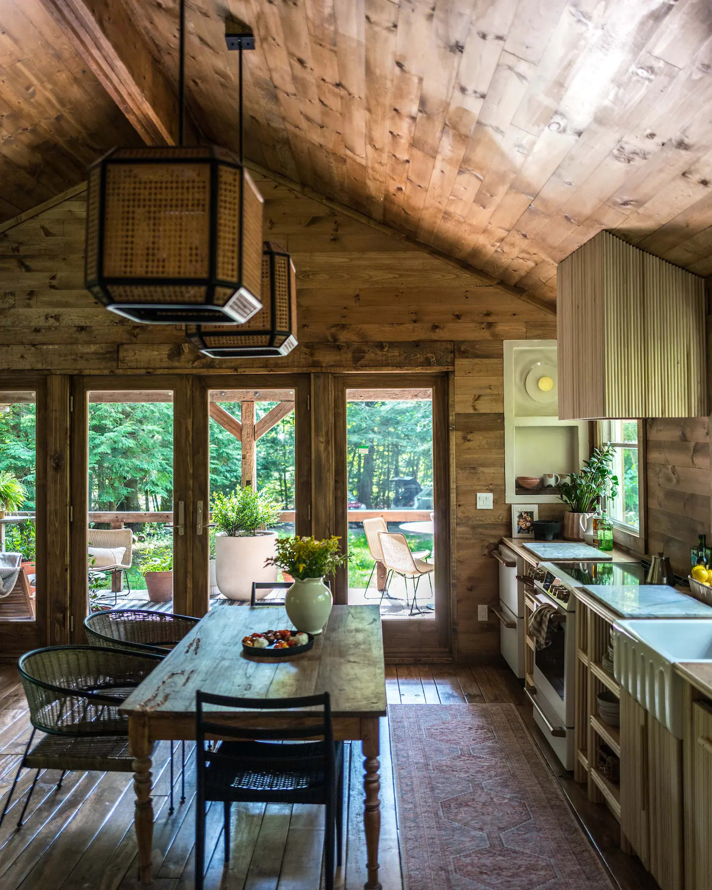 cuisine cabane en bois