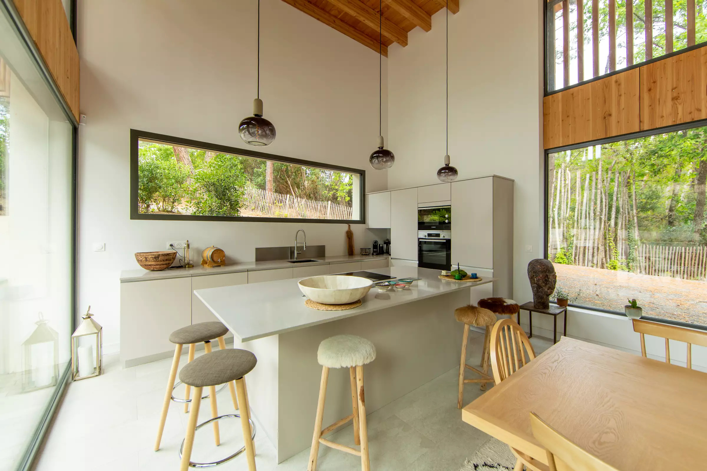cuisine maison en bois le Cap Ferret