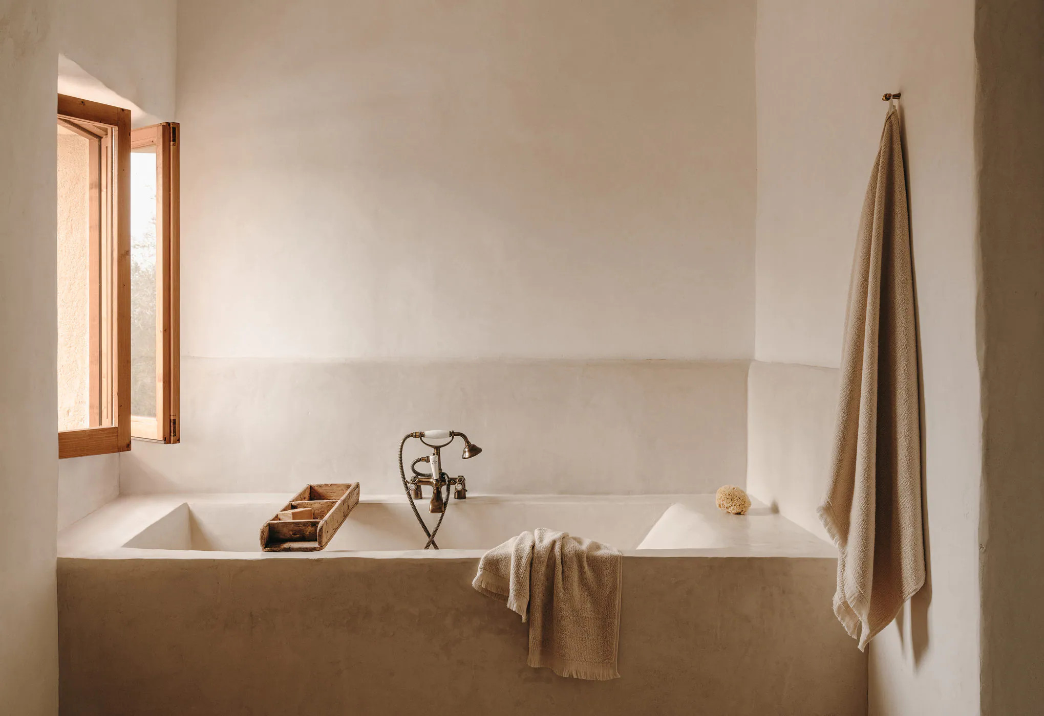 salle de bain rustique chic