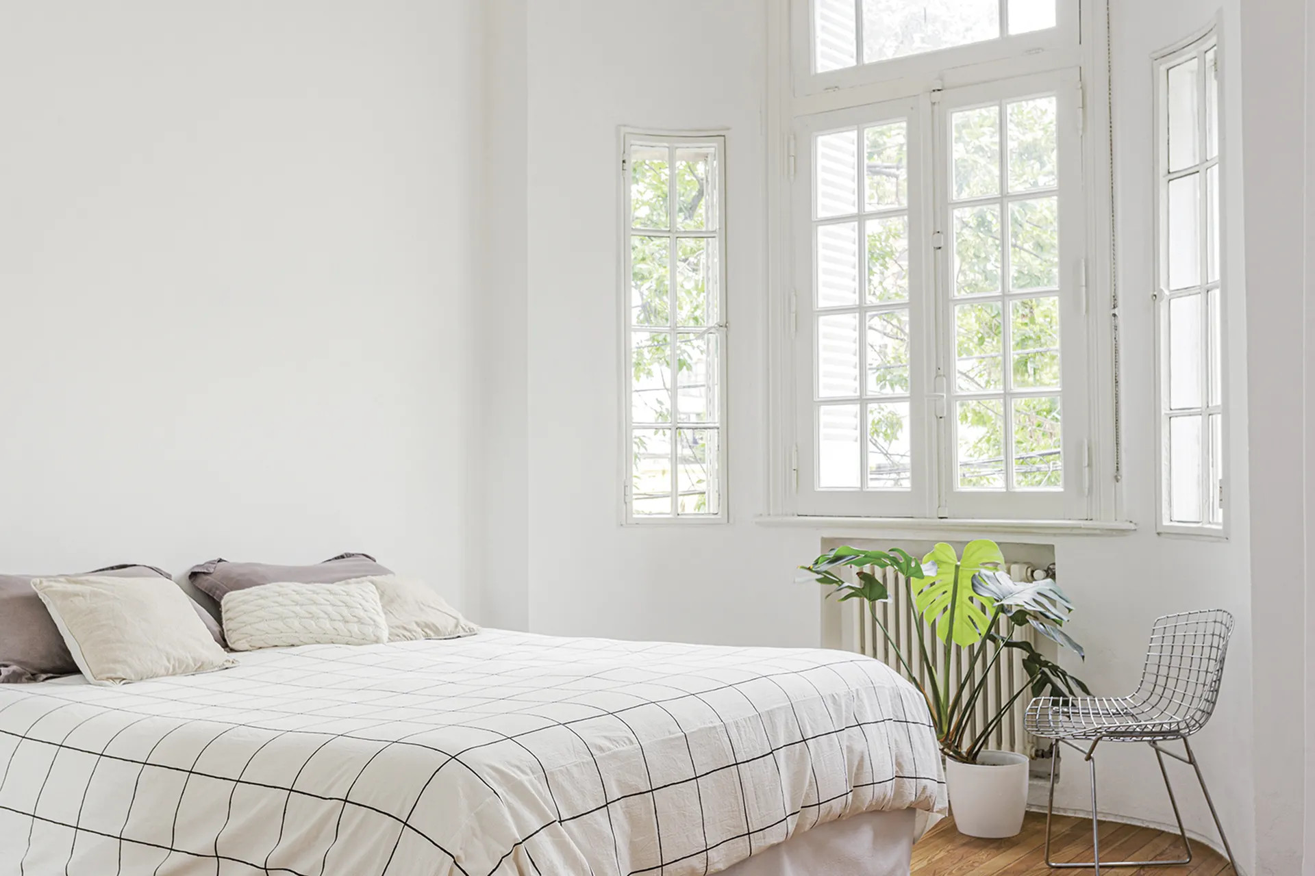 chambre blanche minimaliste