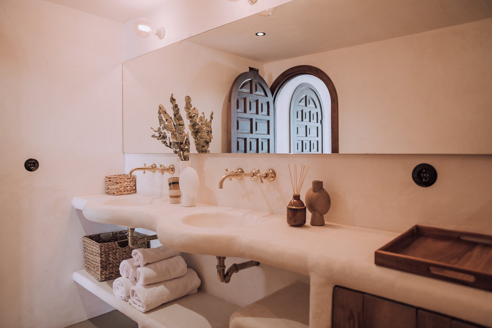 salle de bain rustique