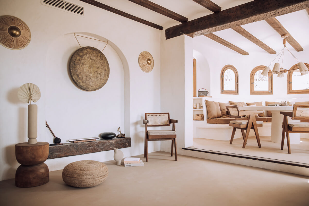 salon maison rustique chic