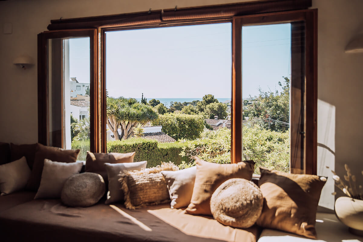 vue sur mer depuis salon