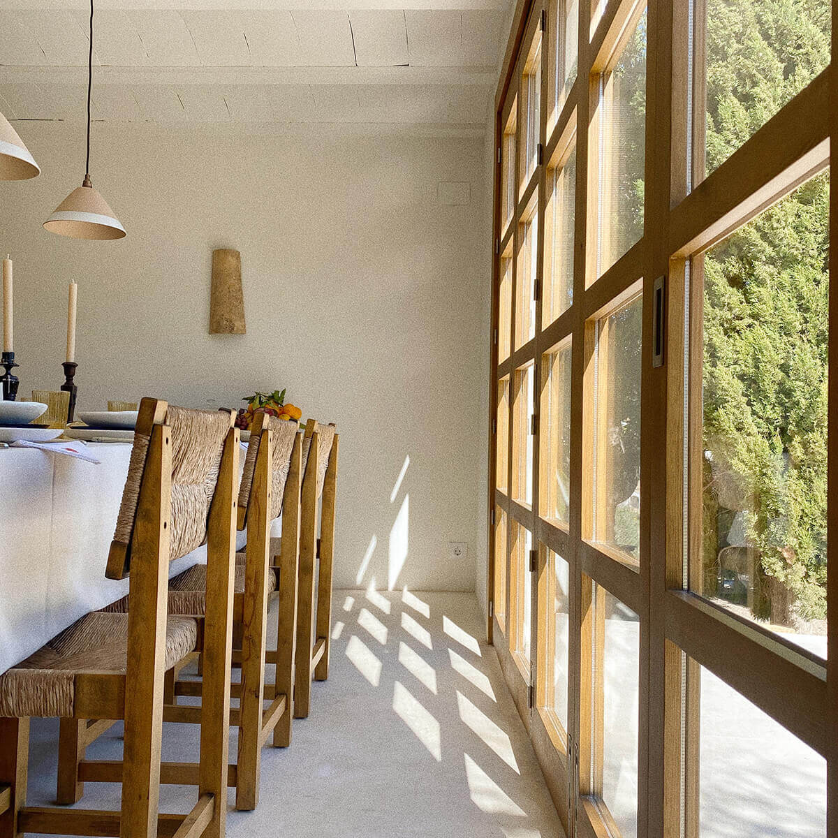 salle à manger rustique chic