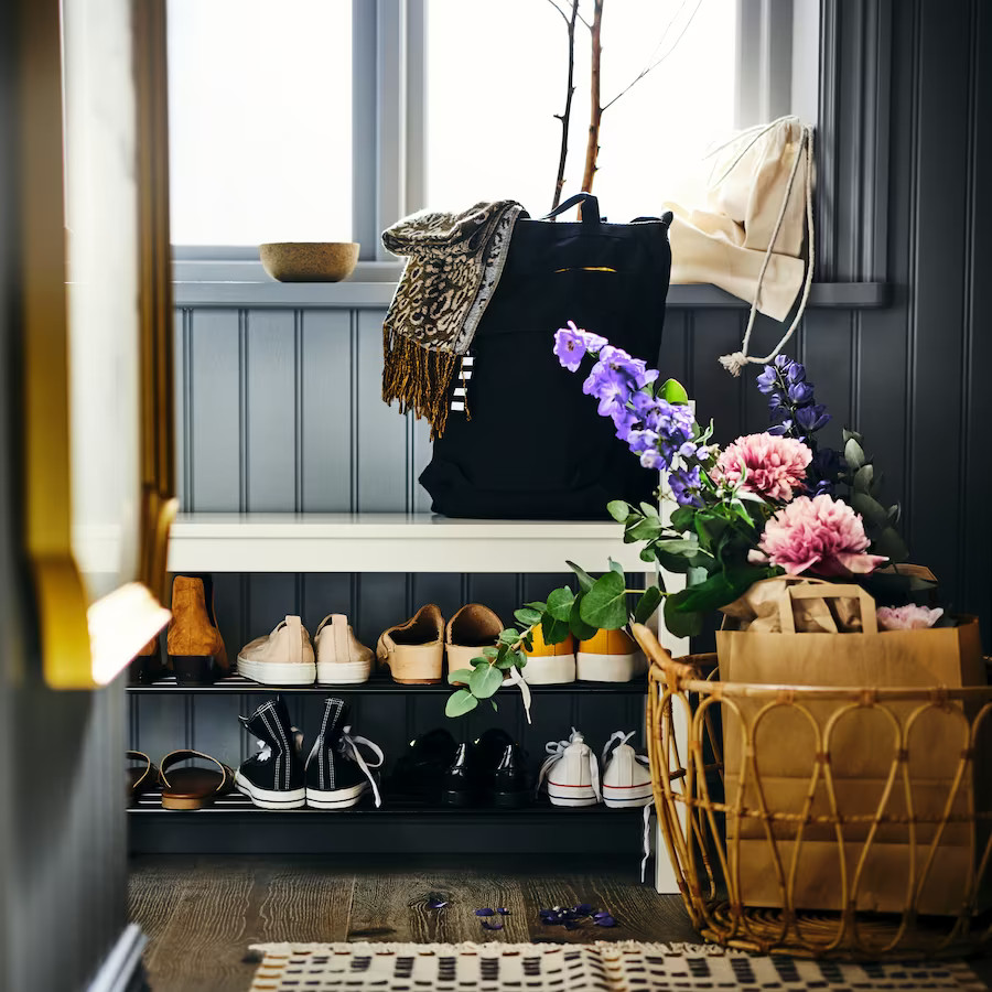 entrée avec banc pour chaussures IKEA entrée avec banc pour chaussures IKEA