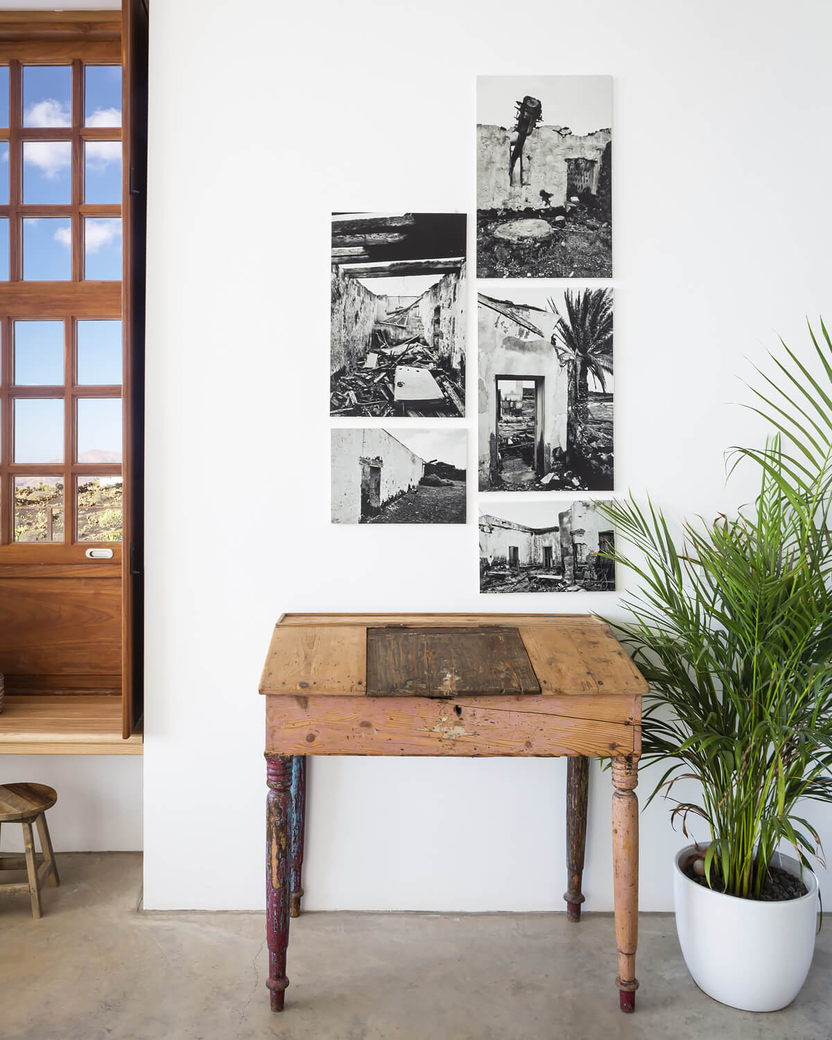 entrée avec bureau vintage entrée avec bureau vintage