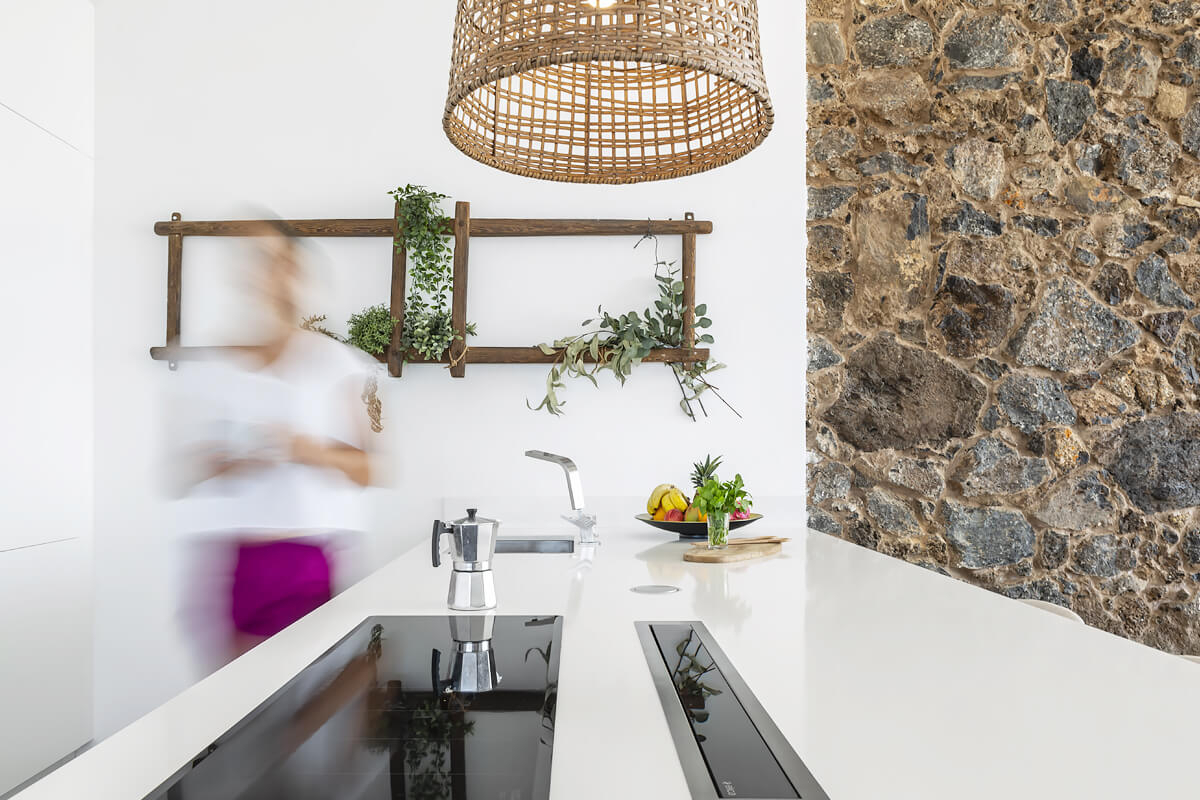 cuisine design avec mur pierres anciennes cuisine design avec mur pierres anciennes