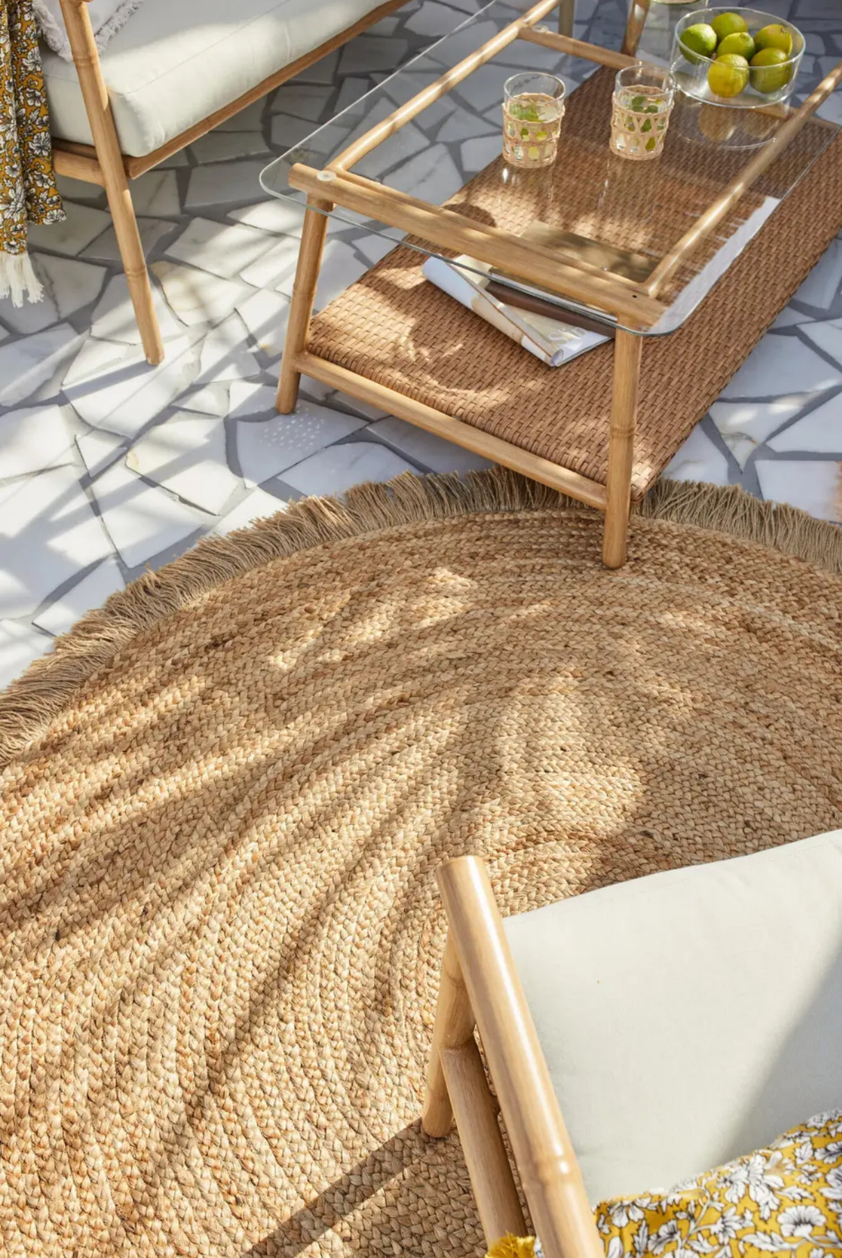 patio aménagé avec mobilier rotin patio aménagé avec mobilier rotin