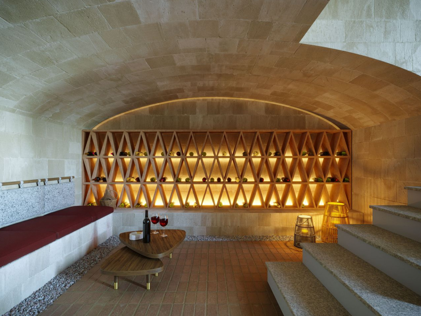 cave à vin villa Mon Cor Berrow Projects