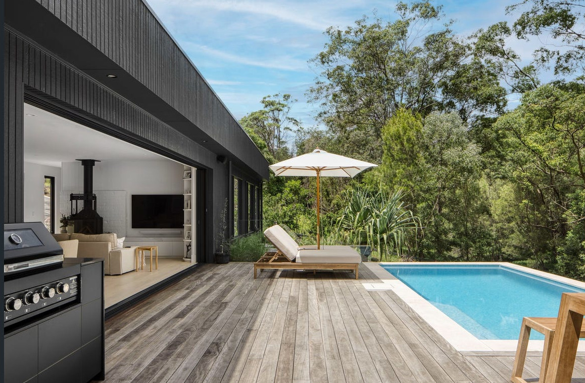 terrasse bois avec piscine maison contemporaine terrasse bois avec piscine maison contemporaine