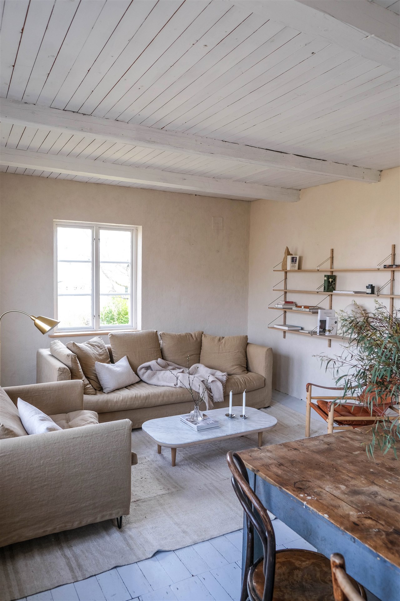 salon maison de campagne décoration rustique chic
