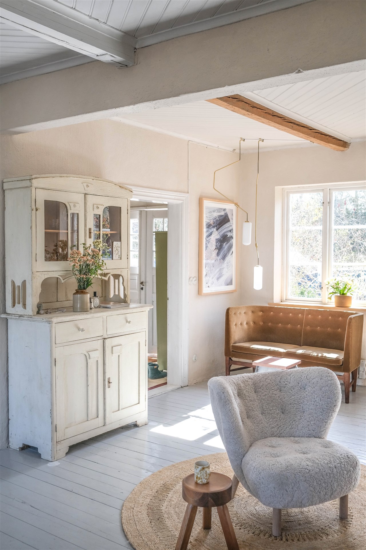 salon maison de campagne décoration rustique chic