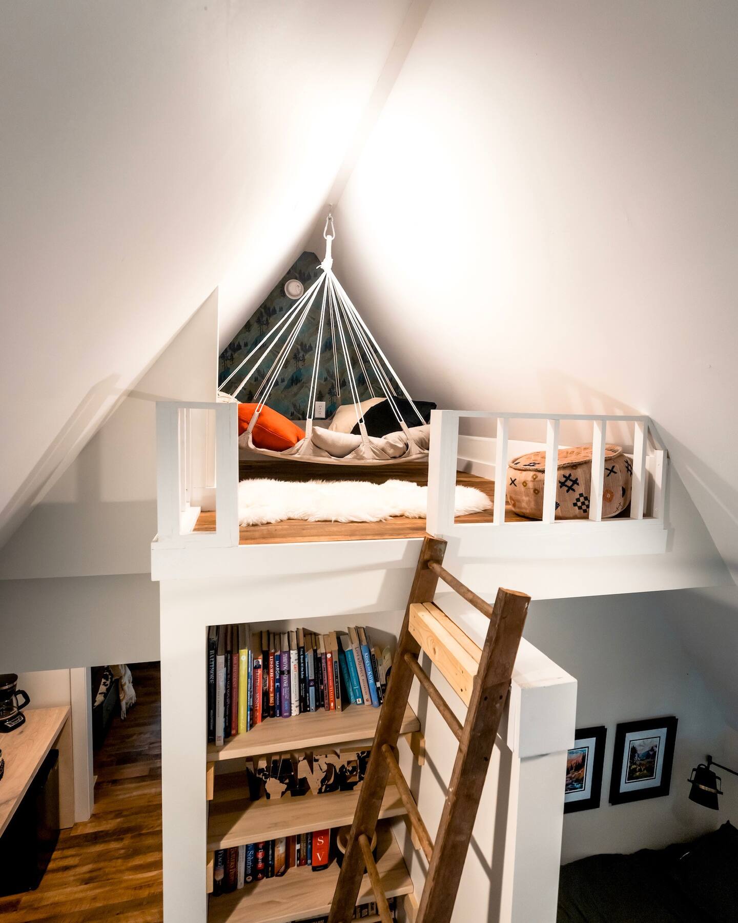 mezzanine avec hamac