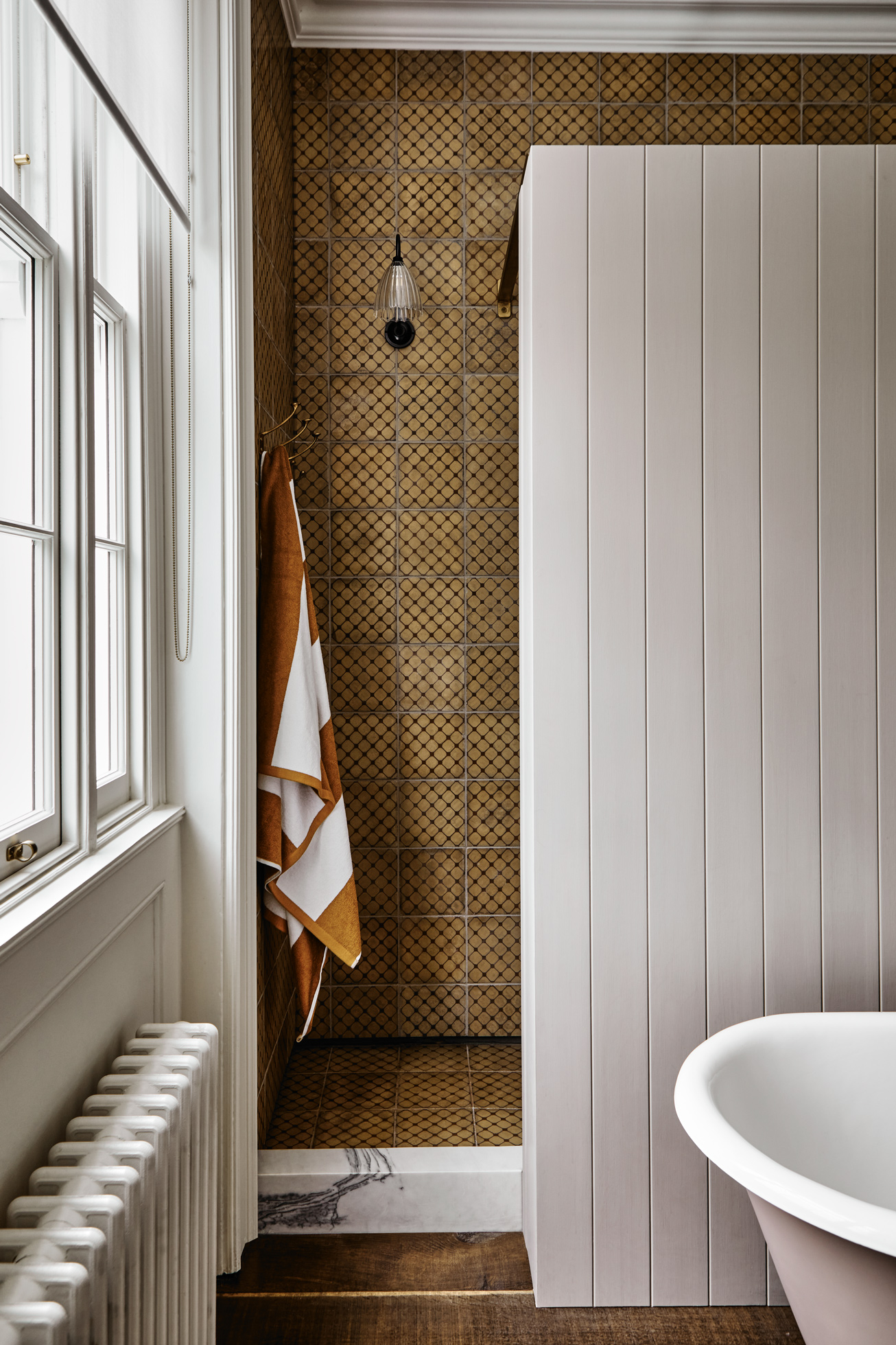 salle de bain vintage maison rénovée Londres