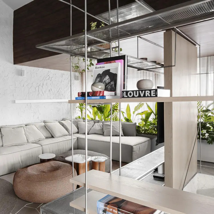 salon duplex décoration design