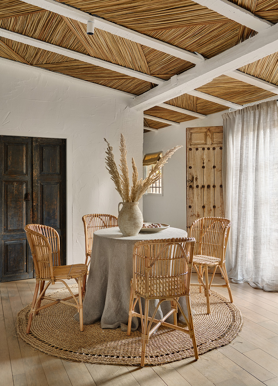 salle à manger décoration rustique chic