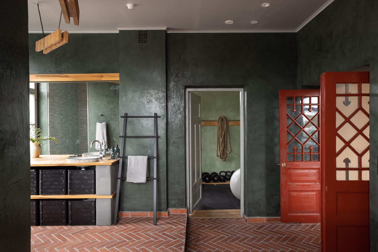 salle de bain décoration rustique chic