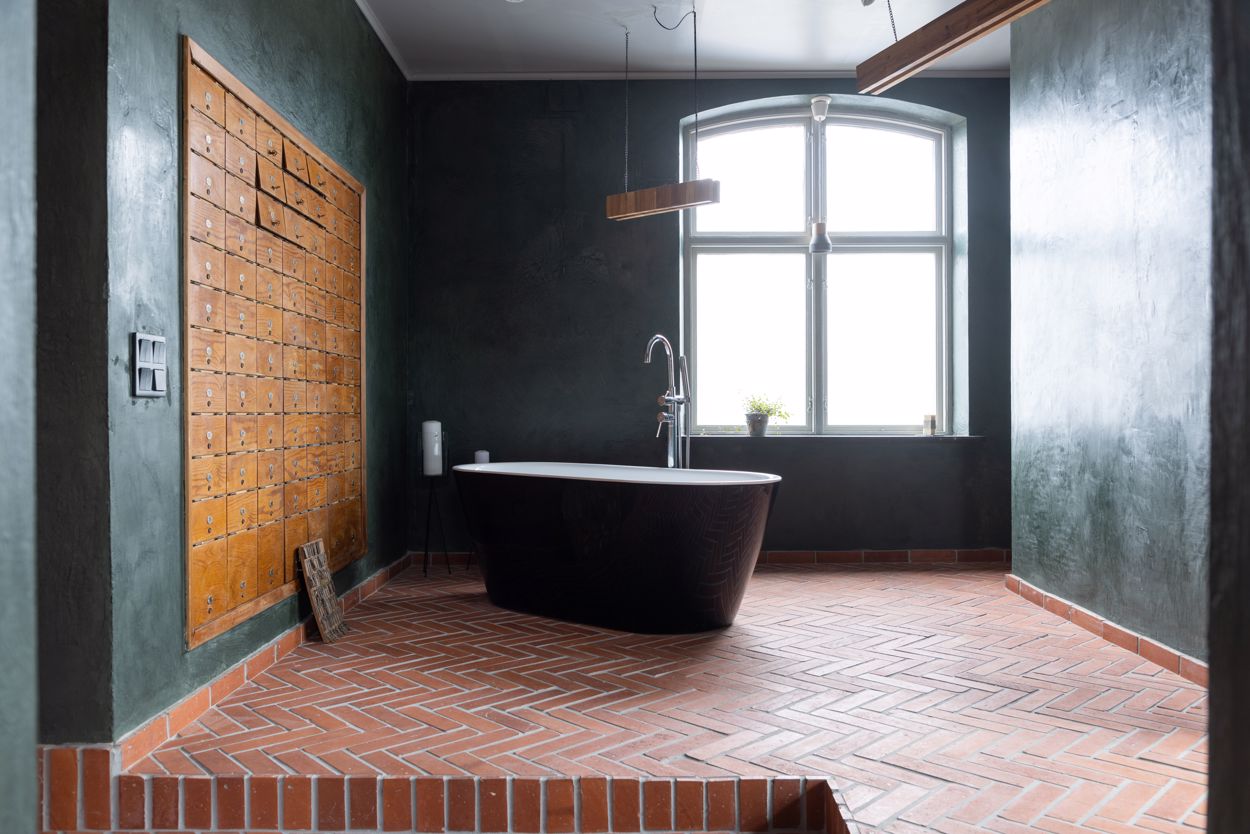 salle de bain décoration rustique chic