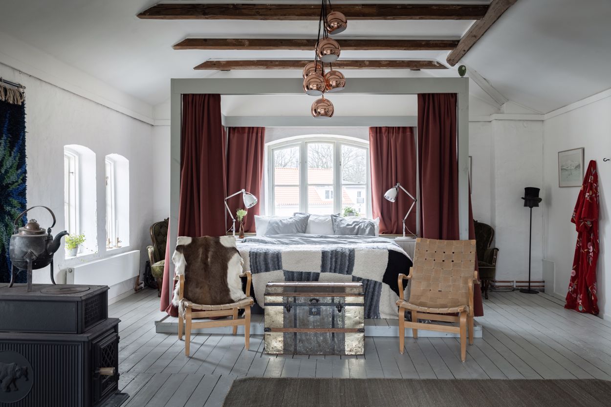 chambre décoration rustique chic