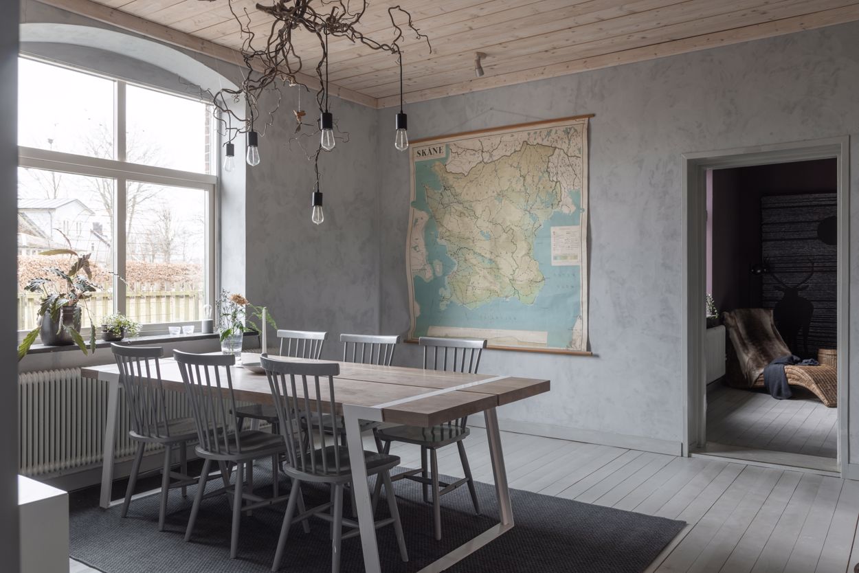salle à manger décoration rustique chic