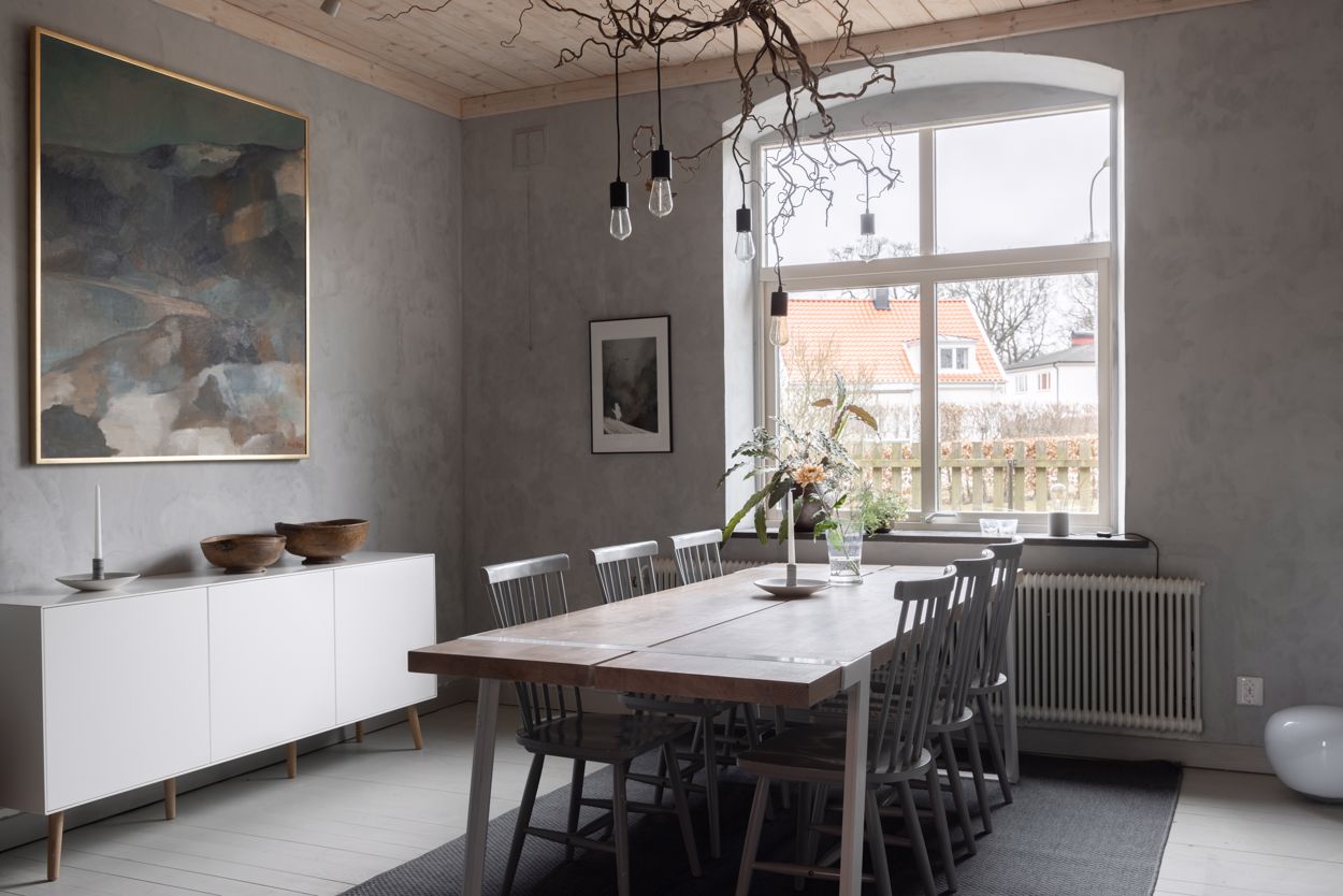 salle à manger décoration rustique chic