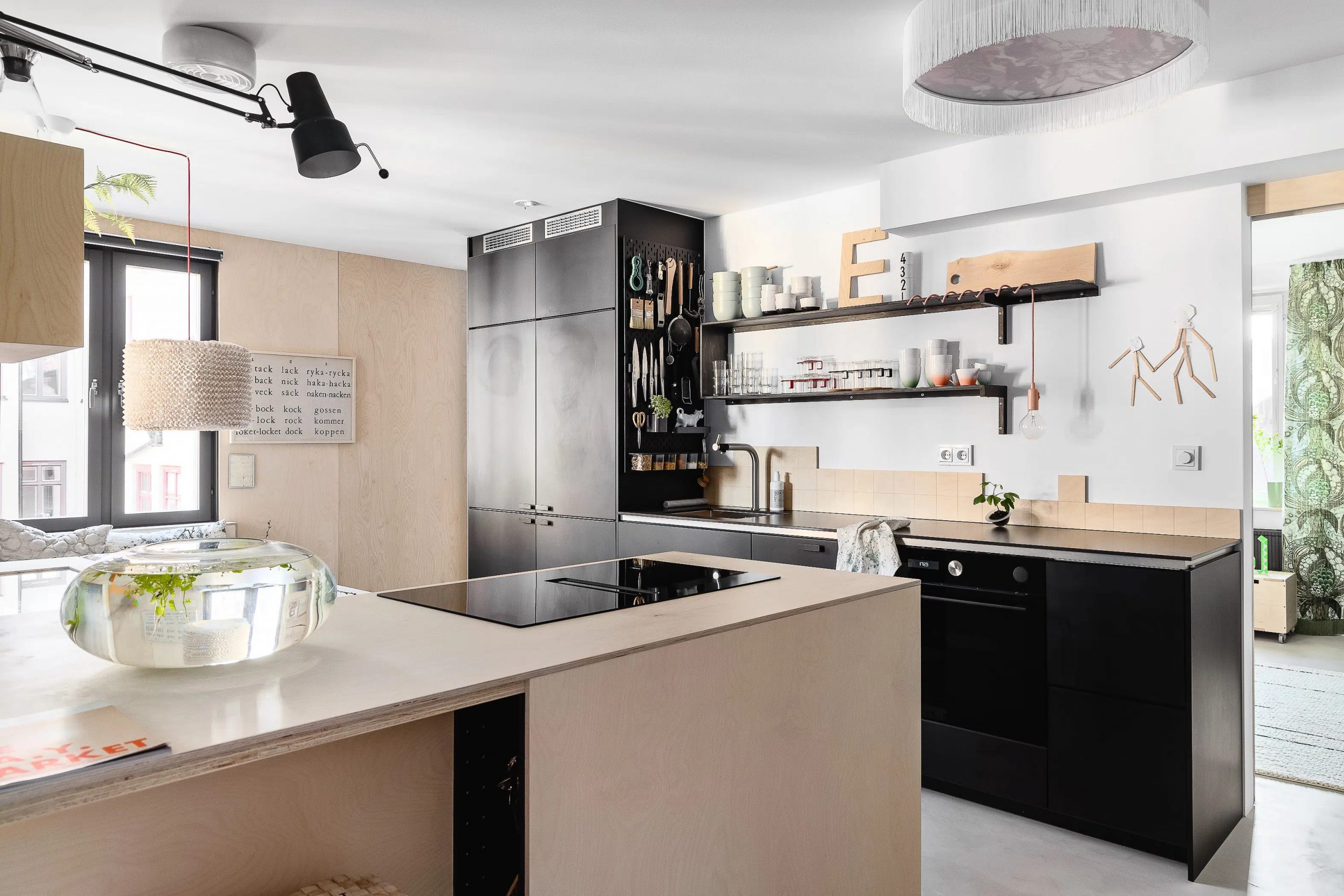 cuisine design bois clair