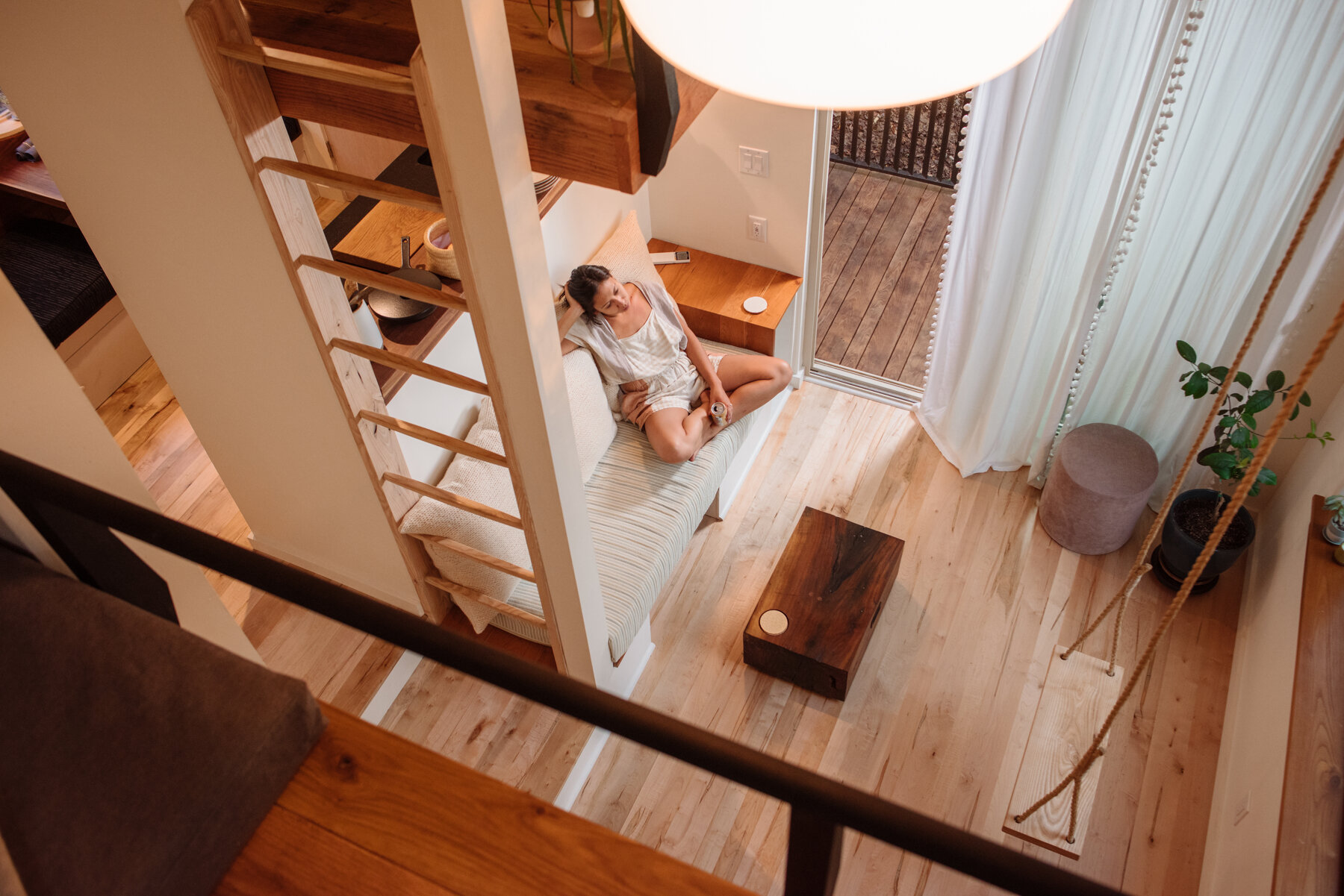 salon mini maison de 37m2 "The Nook"