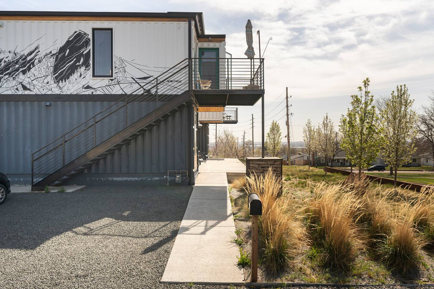 façade maison container