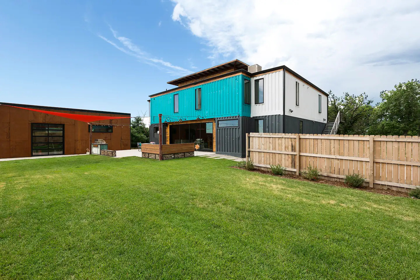 façade maison container