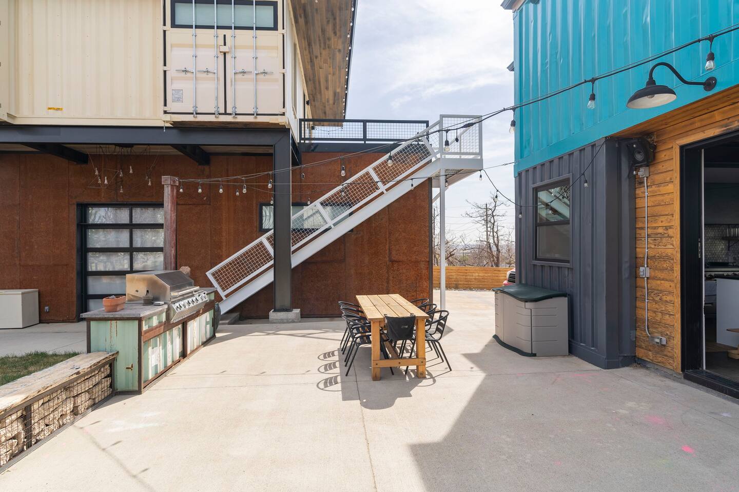 terrasse maison container