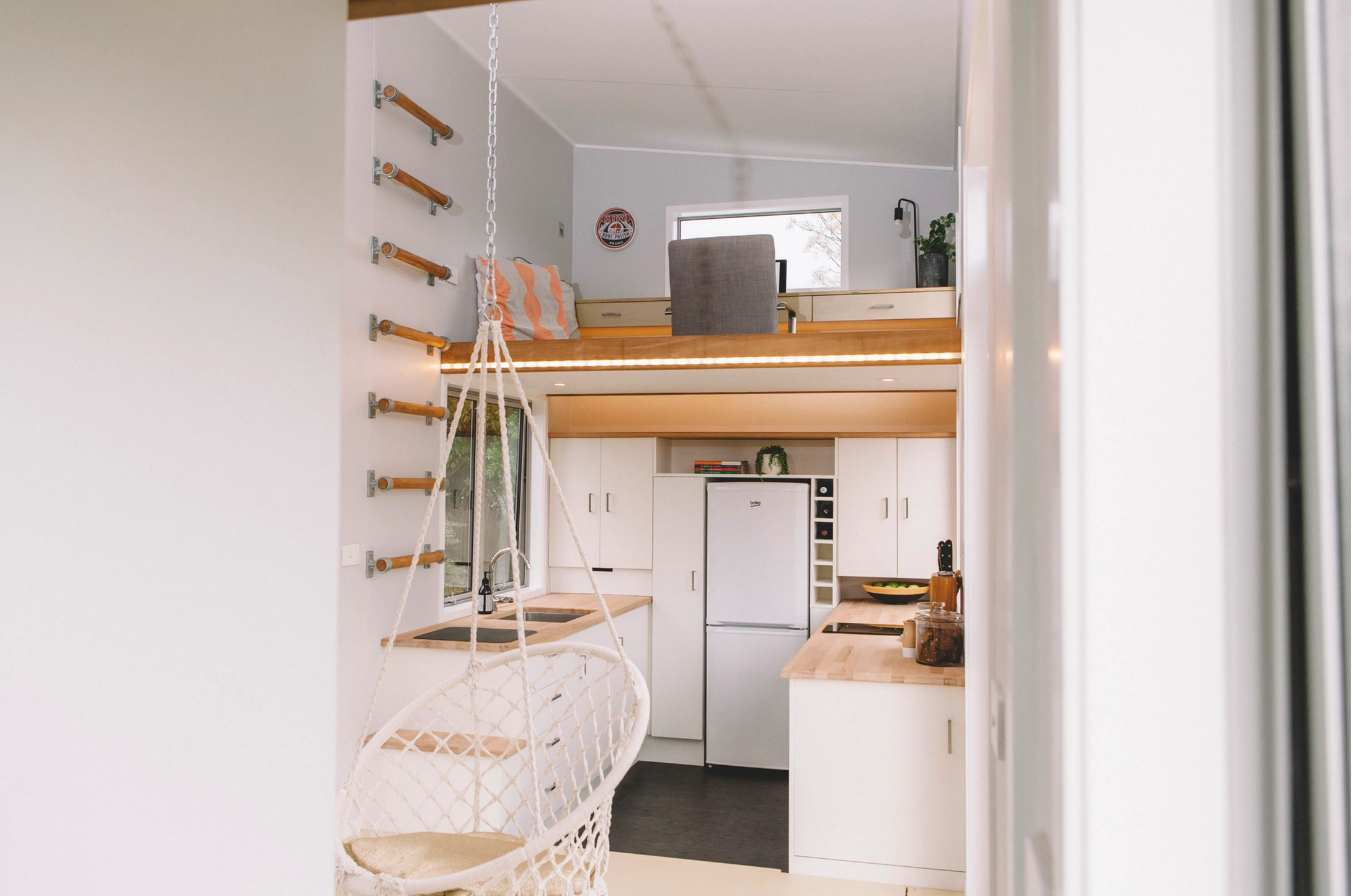 cuisine et bureau tiny house 17m2