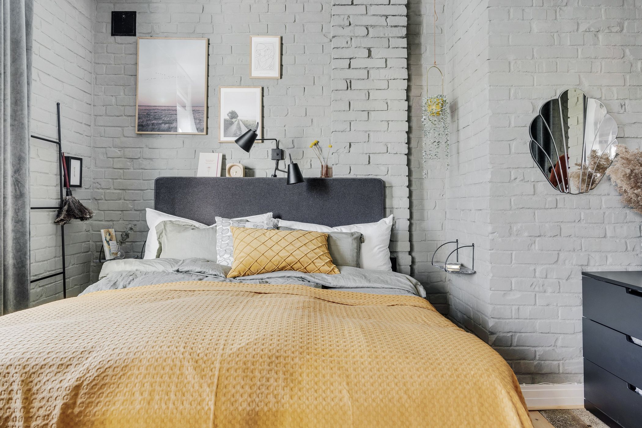 chambre avec briques blanches chambre avec briques blanches